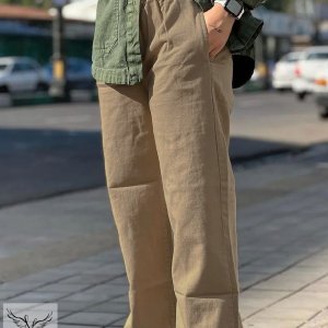 شلوار بگ کمر کشی دوجیب سایز بزرگ