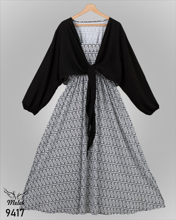 ست دوتکه سارافون و رویه کراپ مجلسی سایز بزرگ - غیر ژورنالی