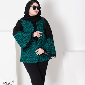 کت خاااص و جذاب مجلسی جلوباز آستین بلند سایز بزرگ