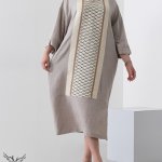 مانتو کفتان اسپورت مجلسی یقه جواهری دوجیب سایز بزرگ