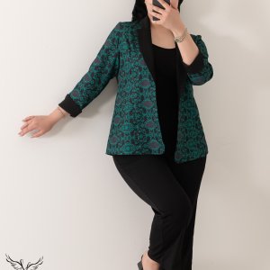 مانتو کتی جلوباز مجلسی یقه آرشال آستین سه ربع شیکککک و دلبرررر