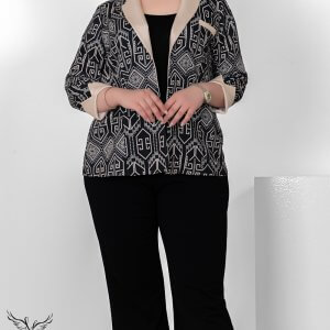 مانتو کتی جلوباز مجلسی یقه آرشال آستین سه ربع شیکککک و دلبرررر سایز بزرگ