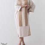 مانتو کفتان اسپورت مجلسی یقه جواهری دوجیب سایز بزرگ
