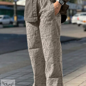 شلوار بگ کمر کشی دوجیب سایز بزرگ