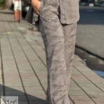 شلوار بگ کمر کشی دوجیب سایز بزرگ