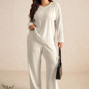 ست بلوز شلوار اسپورت راحتی سایز بزرگ