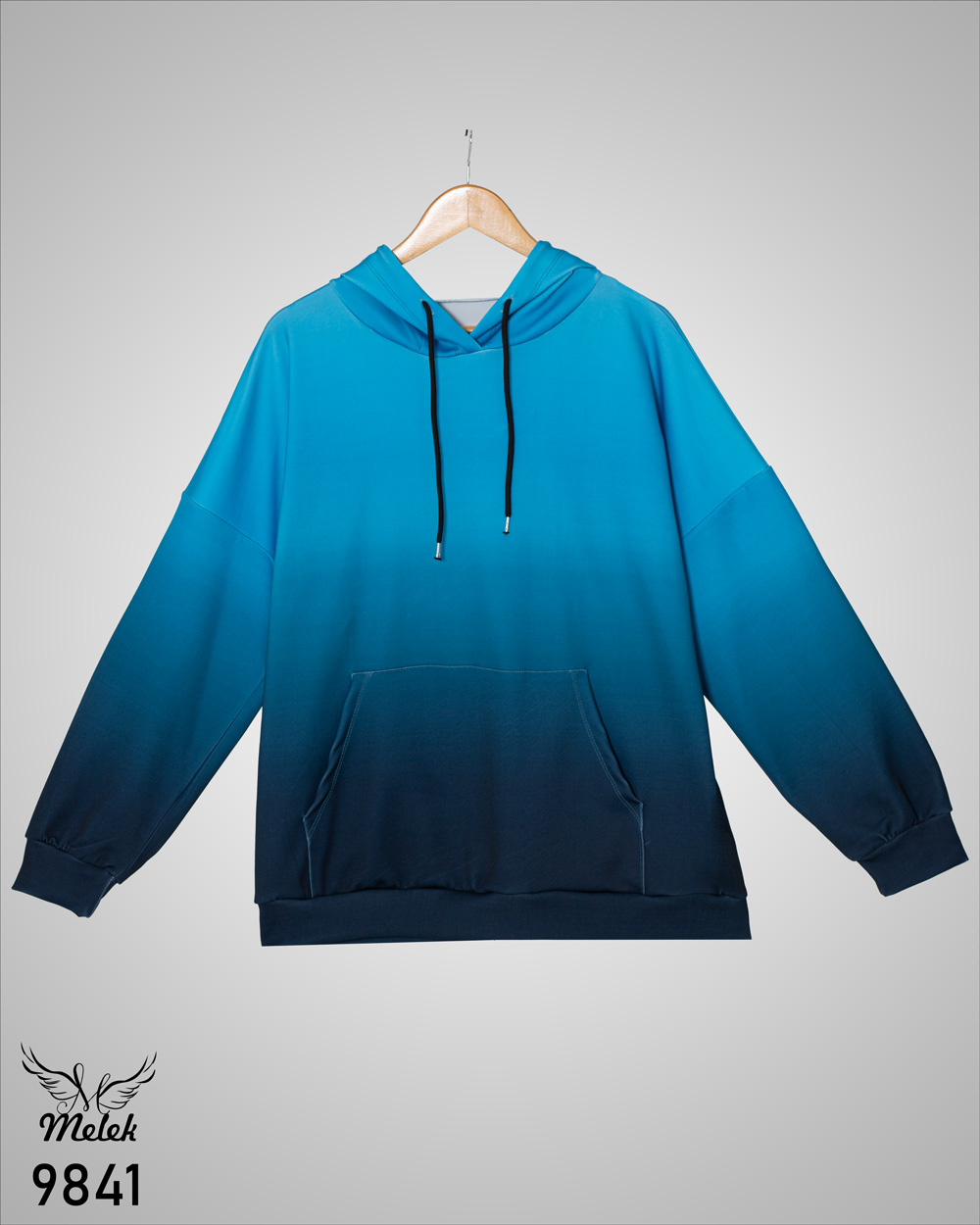 هودی اسپورت پاییزه کلاهدار جیب پلار آستین سرخود سایز بزرگ - غیر ژورنالی