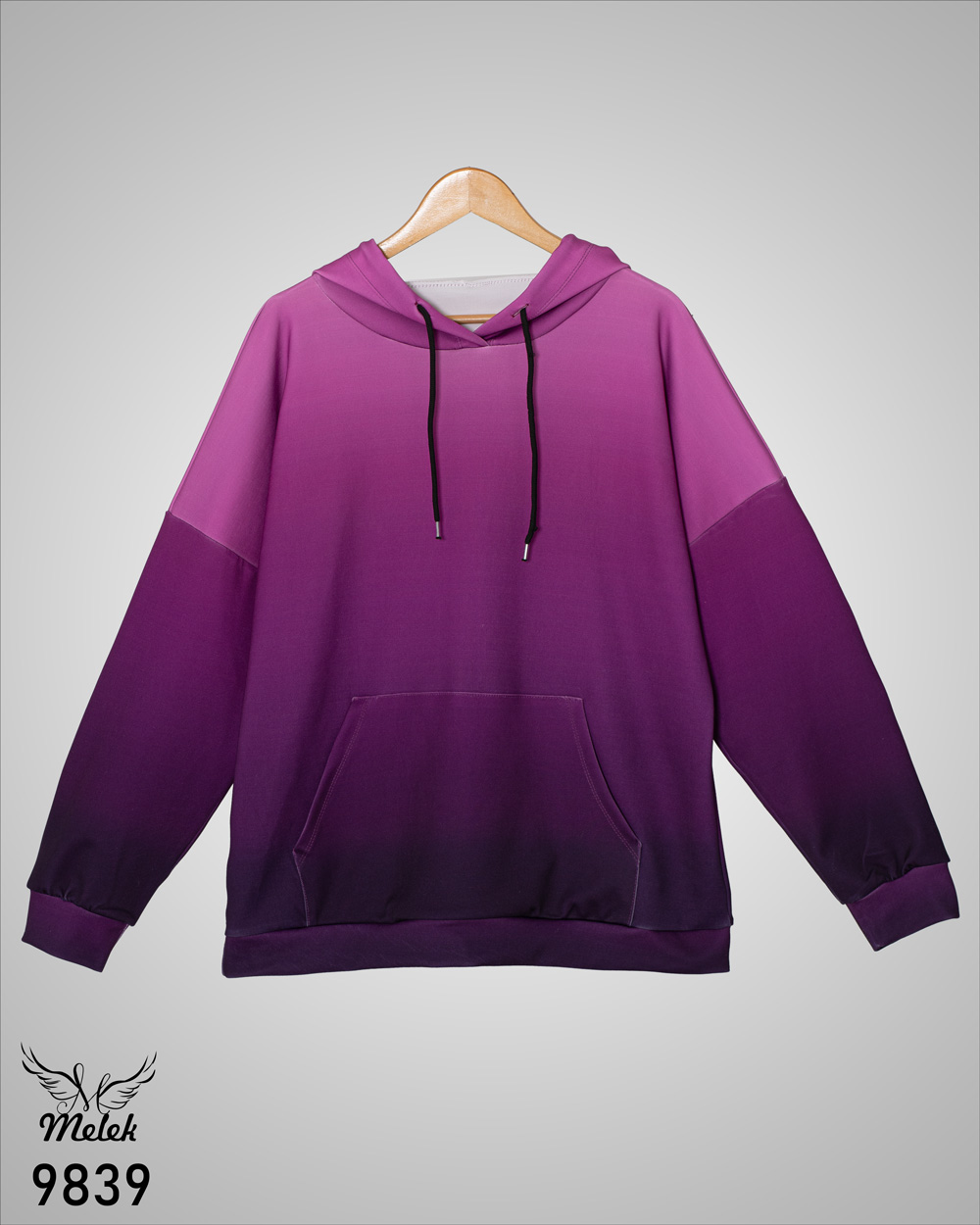 هودی اسپورت پاییزه کلاهدار جیب پلار آستین سرخود سایز بزرگ - غیر ژورنالی