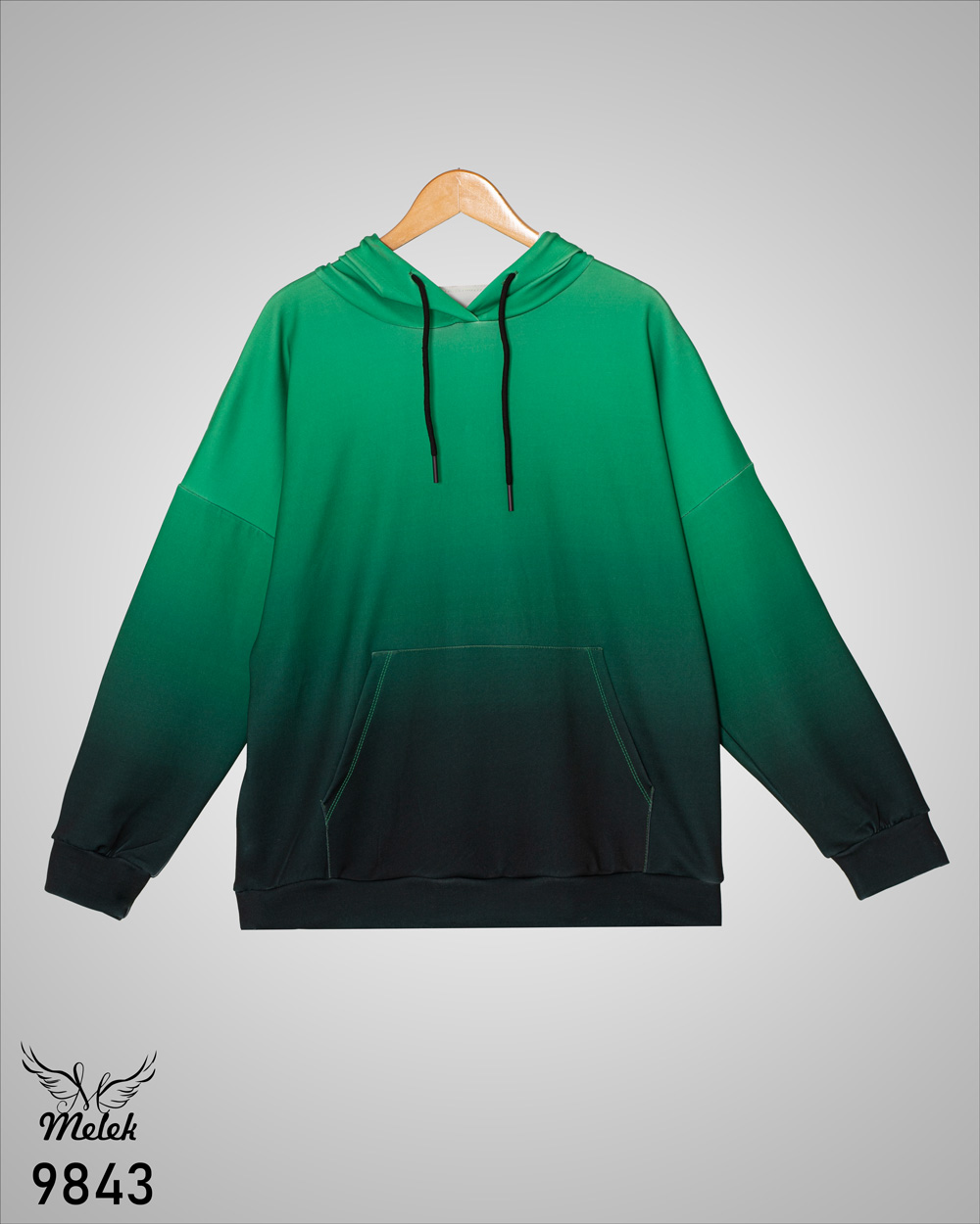 هودی اسپورت پاییزه کلاهدار جیب پلار آستین سرخود سایز بزرگ - غیر ژورنالی