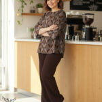 ست تیشرت و شلوار بگ اسپورت مجلسی سایز بزرگ