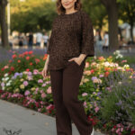 ست تیشرت و شلوار بگ اسپورت مجلسی سایز بزرگ