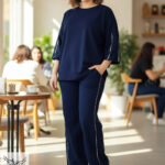 ست تیشرت و شلوار بگ اسپورت مجلسی سایز بزرگ