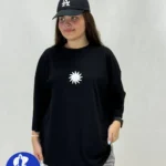 تیشرت سایز بزرگ Sun - مشکی