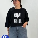 تیشرت باکسی سایز بزرگ chai & chill