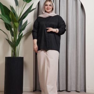 شومیز یقه فرنچ ۹۰۱۱ - مشکی