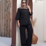 ست یقه شکاری ۷۱۲۷ - مشکی