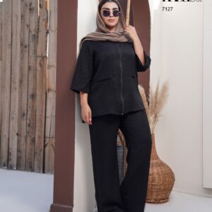 ست یقه شکاری ۷۱۲۷ - مشکی